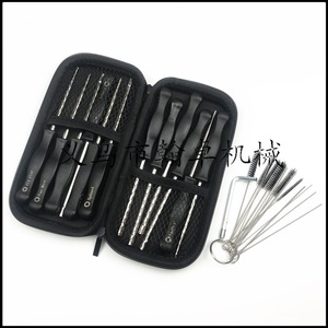 Kit de 12 tournevis pour carburateur avec étui en cuir noir et brosse de réglage pour accessoires de tondeuse à gazon et tronçonneuse HZPJ - Product Image 4