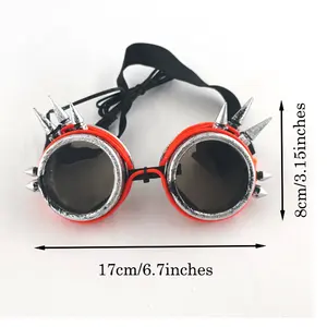 Hot <span class=keywords><strong>Neon</strong></span> Flashing Steampunk Goggles Luminous Cyberpunk <span class=keywords><strong>Gafas</strong></span> <span class=keywords><strong>de</strong></span> luz LED Estilo chino Navidad DJ Cosplay Suministros <span class=keywords><strong>de</strong></span> Halloween - Product Image 6