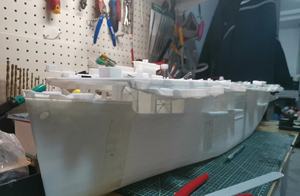 3 डी मुद्रित किट 1/144 एस्कॉर्ट विमान वाहक पोत वाहक सीवे (पूर्ण पतवार) - Product Image 2