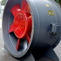 Ventilateur d'extraction de fumée axial électrique à boule, robuste, résistant aux hautes températures (300°C, 30 min), homologué incendie, OEM/ODM, directement de l'usine