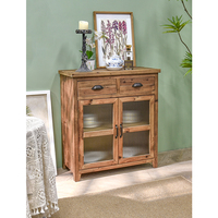 Meuble de salon en pin recyclé INNOVA, haute qualité, style rustique chinois, avec tiroirs, pour salle à manger, hôtel, 2 unités