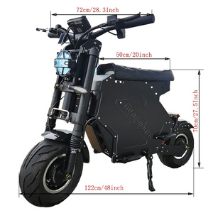 Vente en gros de trottinettes électriques Molo 5 Escooter NFC Start 72V 60V 13 pouces 14 pouces, trottinette électrique à double moteur avec batterie amovible - Product Image 4