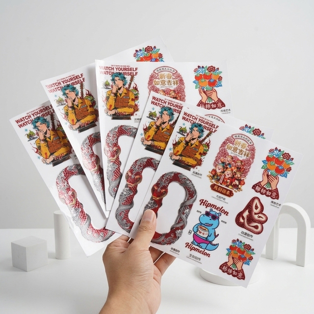 Wholesale Price DTF Custom Design Heat Transfer Printing Soft Ready-to-Press Cartoon Feature Decorative Stickers