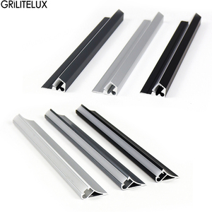 Profilé en aluminium pour éclairage d'armoire à faisceau oblique LED à 45 degrés pour étagère de meuble - Product Image 2