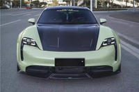 Capot en fibre de carbone pour Porsche Taycan 2019-2022, capot avant modifié en fibre de carbone, couvercle de capot moteur Taycan