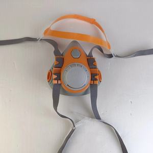 8800 <span class=keywords><strong>Respirator</strong></span> silikon Anti debu EN 140 masker Gas setengah wajah untuk pengamplasan Las metalurgi masker Gas karbon aktif - Product Image 2
