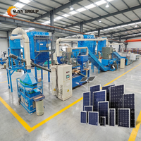Équipement de pyrolyse de panneaux solaires entièrement automatique 50-60 pièces/h, machine de recyclage de modules photovoltaïques à haute efficacité, 99% aluminium SUNY