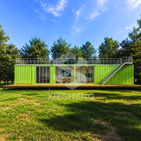 Maison conteneur modulaire préfabriquée en acier, portable et démontable, pour bureau, chantier et hébergement
