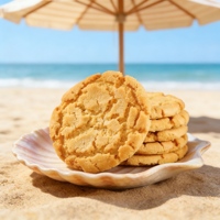 Vente en gros de produits de boulangerie personnalisés à marque privée : Shortbread au beurre de pêche croustillant, sans gluten, artisanal et gourmet