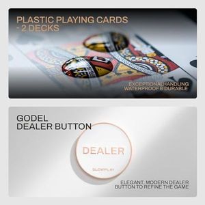 ชุดโป๊กเกอร์ OEM ODM Godel ABS พร้อมชิปโป๊กเกอร์ 14 กรัม 40 มม. สำหรับเล่นเท็กซัส โฮลเอ็ม |   ชุดไม่มีหมายเลข 500 ชิ้น; เคสพีซีคุณภาพพรีเมียม ผลิตในจีน - Product Image 5