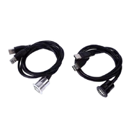 Conector USB de 22 mm 2.0 Hembra a Macho con Cable de 60 cm, con/sin Cubierta