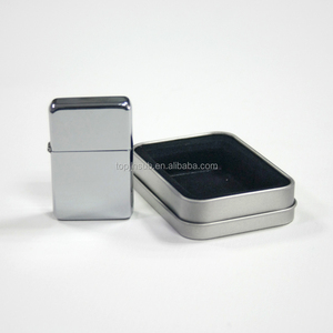 Bật lửa tráng phủ thăng hoa bán buôn Topjlh, in logo tùy chỉnh, màu trắng bạc, ngọn lửa mạnh, dùng làm bật lửa thuốc lá - Product Image 4