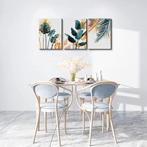 Peinture <span class=keywords><strong>aquarelle</strong></span> Palm Monstera Green Leaf Wall Decor pour bureau chambre à coucher - Product Image 3