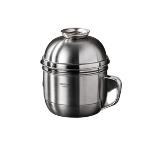 Kengqiang 316L Stainless Steel Round <b>Lunch</b> <b>Box</b> With Lid Insulated Bento Container For Student Dormitory Meals - Product Image 5
