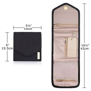 Women Travel Jewelry <b>Storage</b> Bag Portable Jewelry Bag for Necklace Earrings - Product Image 2