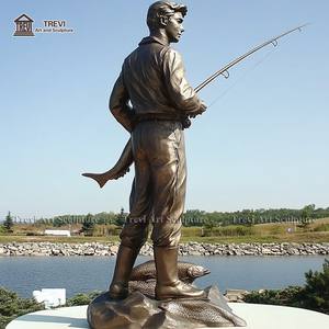 <span class=keywords><strong>Escultura</strong></span> <span class=keywords><strong>de</strong></span> Metal personalizada para exteriores, estatua <span class=keywords><strong>de</strong></span> <span class=keywords><strong>pescador</strong></span> <span class=keywords><strong>de</strong></span> bronce fundido - Product Image 6