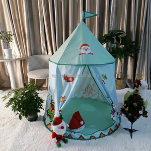 Tente de jeu pliable pour enfants, maison de jeu intérieure et extérieure pour garçons, filles, bébés, tout-petits, design de Noël - Product Image 4