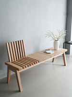 Chaise de loisirs moderne en bois massif pour chambre à coucher, banc pliant durable, tabouret silencieux pour changer de chaussures, tabouret de salle à manger décontracté