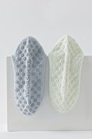 Damen-Spitzen-Rüschen-Yoga-Socken mit Rutschfester Silikonsohle, Atmungsaktive Baumwolle, Anti-Rutsch-Socken für Pilates, Barre, Ballett-Training