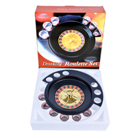 Russisches Roulette-Trinkspiel mit 6 Schnapsgläsern, Roulette-Trinkspiel, Bar-Spiel, Party für Erwachsene, Dreh das Rad