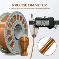 Filament PLA Soie OEM ODM 1,75 mm 1 kg, pour imprimante 3D haute précision, lisse, sans effet de filamentage, brillant, vente en gros, écologique, RoHS, faible odeur
