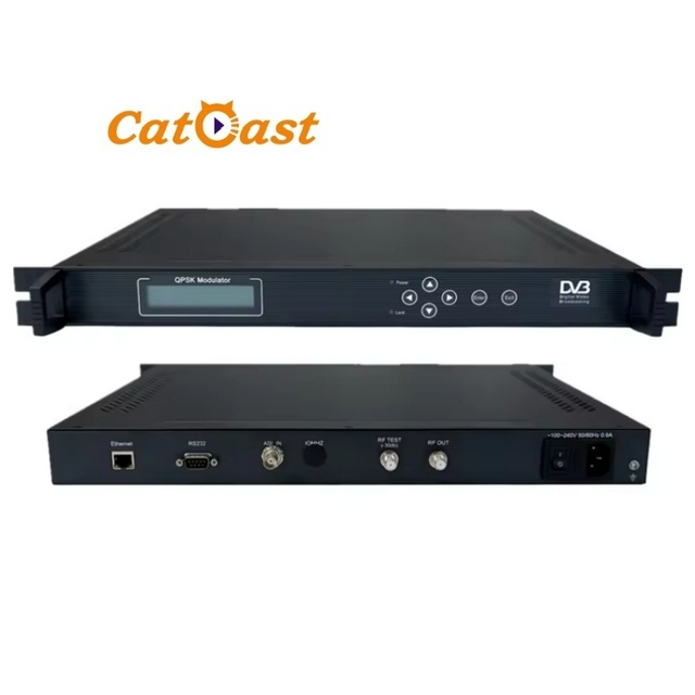 Digital RF DVB-S/QPSK Modulator 1 ASI Input 50-2150MHz Output Metal Construction