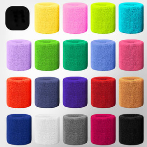 Muñequeras Deportivas Unisex, Absorbentes de Sudor, Transpirables, de Tela de Algodón con Protección para Tenis, Personalizables - Product Image 1