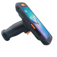 Escáner RFID Portátil Android Robusto con Empuñadura de Pistola, Diseñado para Lectura UHF de Largo Alcance y Escaneo de Códigos QR