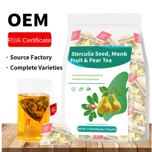 Té Herbal de Semilla de Sterculia y Fruta del Monje 150g Bolsas Piramidales Apoya la Comodidad de la Garganta y el Bienestar Respiratorio Marca WANFU Grado Superior - Product Image 5