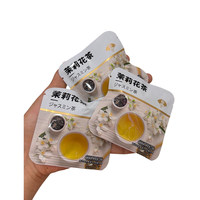 Sachets plats thermoscellés sur 3 côtés avec logo personnalisé, en aluminium mat, pour emballage de sachets de thé vides