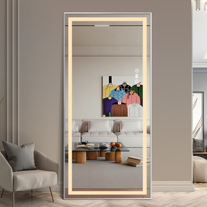 Applique murale LED intelligente rectangulaire surdimensionnée en alliage d'aluminium, moderne et économique, pour hôtel, IP44, lumière réglable, pour chambre à coucher - Product Image 3