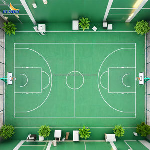Dalles de sol de terrain de basket-ball extérieur écologiques, imperméables, à emboîtement, avec une surface antidérapante et une forte absorption des chocs - Product Image 1