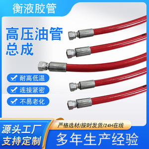 Hengye High Pressure Hydraulic Hose Assembly Red Steel Wire Braided Oil Pipe <b>Mining</b> <b>Machine</b> Parts - Product Image 4