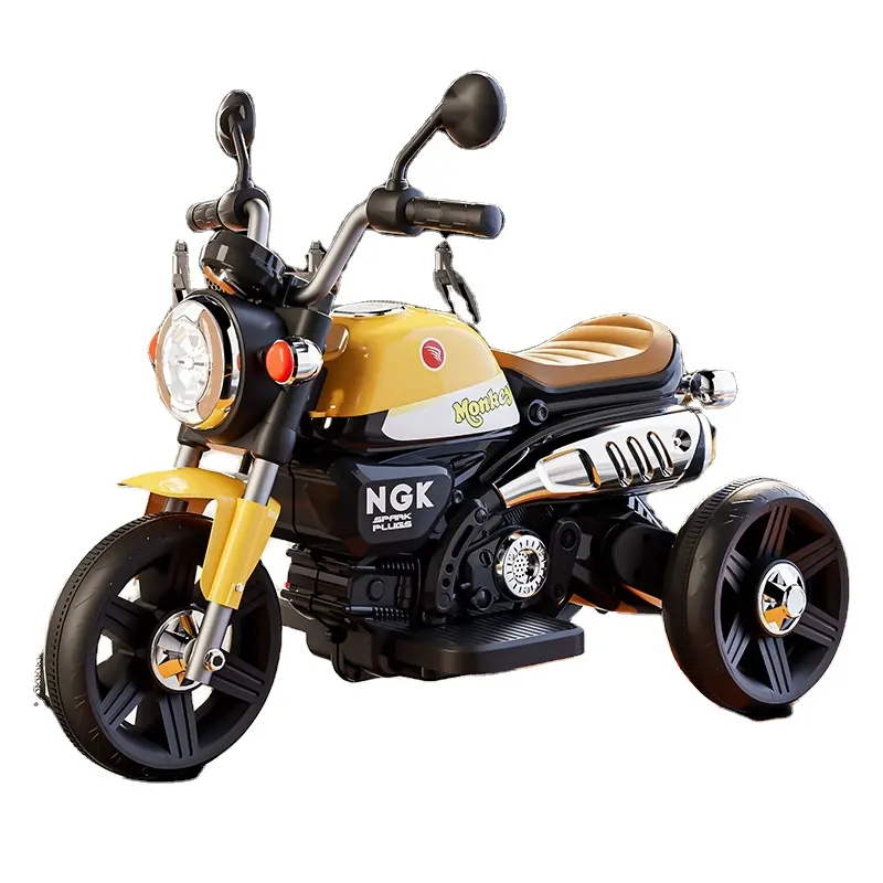 سكوتر كهربائي قوي للأطفال من البلاستيك دراجة نارية لعبة للأطفال لعمر سنتين