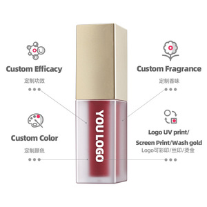 OEM <b>Lip</b> Gloss 5ml Matte Finish Customizable Tube Private Label Makeup - Product Image 2