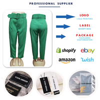 Pantalons tendance pour femmes Y2020, élégants, taille haute, slim, pour le bureau, pour femmes, longueur cheville, décontractés, avec ceinture