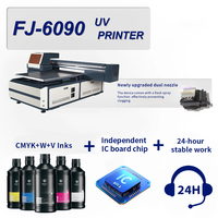 6090 imprimante à plat UV DTF XP600 I3200 tête d'impression | Machine d'imprimante UV hybride pour boîtier de téléphone verre métal