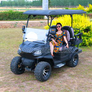 4 plazas 2 + 2 4wd carrito <span class=keywords><strong>de</strong></span> golf eléctrico comunidad/campo <span class=keywords><strong>de</strong></span> golf batería <span class=keywords><strong>de</strong></span> litio bobina suspensión buena durabilidad marco <span class=keywords><strong>de</strong></span> acero - Product Image 3