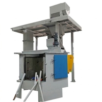 Machine de sablage rotative pour jantes en alliage, sablageur de type plateau tournant pour le finissage de surface des roues