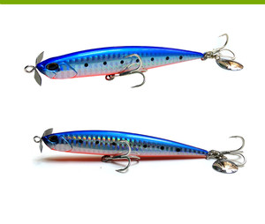 Leurre de pêche rigide coulant avec yeux 3D, hameçon triple de qualité japonaise, nouveau, 110mm, 27g - Product Image 3