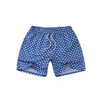 Groothandel Hoge Kwaliteit Aangepaste Kleurrijke Plus Size Waterdichte 100% Polyester Mannen Zwembroek Dierenpatroon Voor Volwassenen Haai