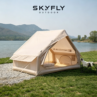 Tentes de camping d'extérieur imperméables en Oxford kaki pour la randonnée en famille et le jardin, personnalisables OEM, vente en gros
