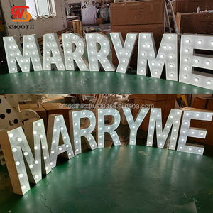 Letrero Luminoso LED Gigante de Metal Personalizado con Forma de Anillo de Diamante, Número o Letra, de 3, 4 o 5 Pies, para Propuesta de Matrimonio - Product Image 5