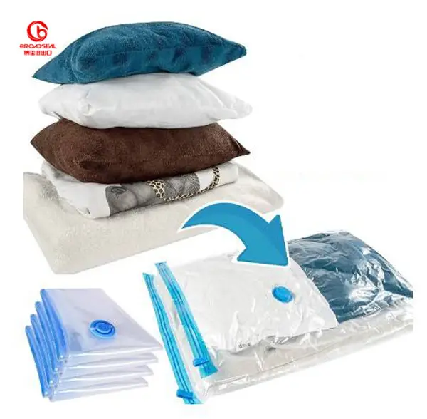 Space Saver Vacuum Sealer Bags Compression Vacuum Clothes Storage Bags for Comforters Blankets Manufacturer