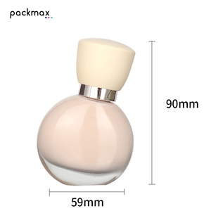 New 30ml Clear Unique-Shaped Glass Spray Bottle for Lotion Serum Essential Oil Cosmetics Liquid <b>Foundation</b> - Product Image 6