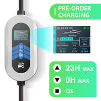 Chargeur EV portable flexible E-Mingze Type 2 32A 7KW avec sélection de puissance, boîtier couleur personnalisable et arrêt/démarrage à distance via application pour une sécurité accrue