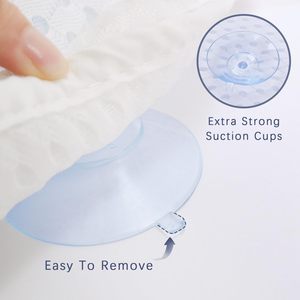 Almohada de Baño de TPE Blanca, Almohada de Baño de Malla 3D con Ventosas para Bañera, Almohada de Gel para Baño - Product Image 2