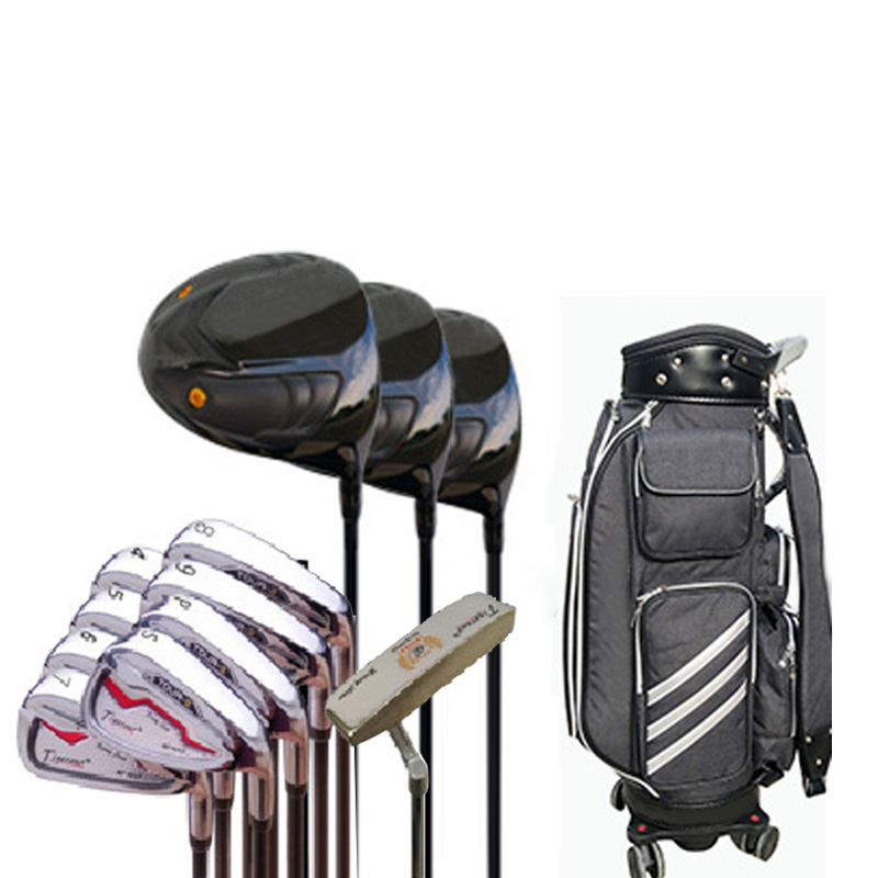 PGAレベルのプレミアムレザーゴルフバッグ、12本入りゴルフクラブ