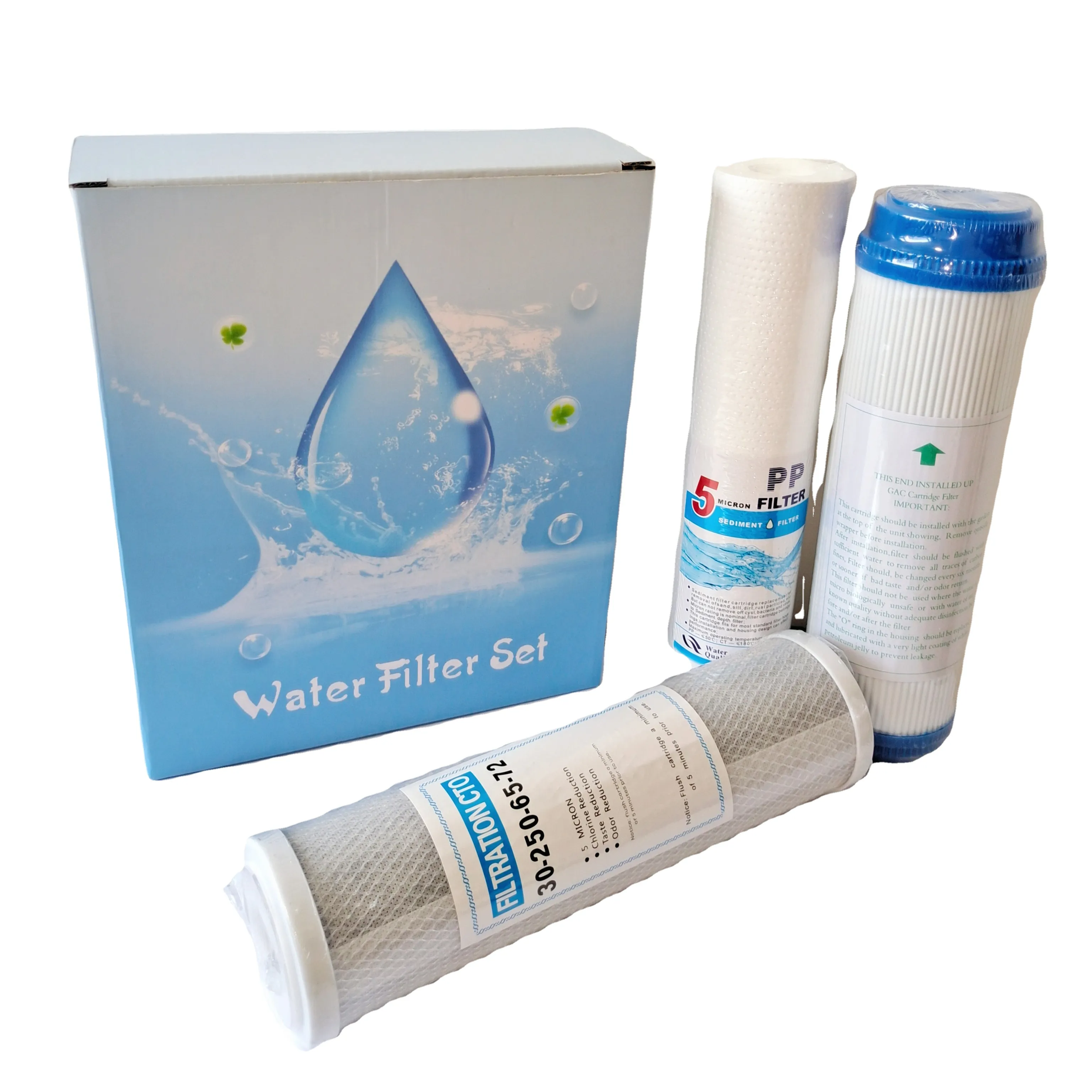 Begreat 10 дюймов осадков воды расплава PP фильтры картриджи purifiber гелевые фильтры-рассеиватели цветового защитной коробкой водяного фильтра Комплект GAC CTO