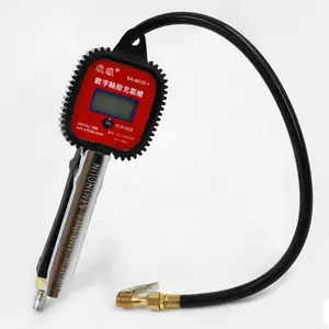 Digital Air Tire Inflator圧力Gauge With Heavy Duty Hose